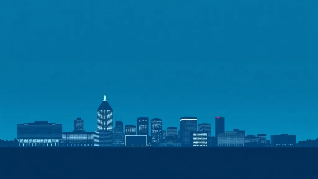 Minimalist architectural photo of Quebec City skyline with c